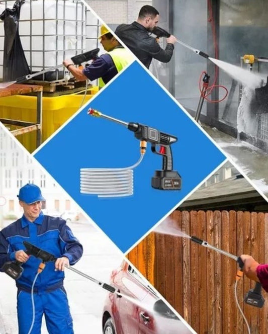 Hidrolavadora Inalámbrica con 2 Baterías – Potencia y Libertad de Movimiento